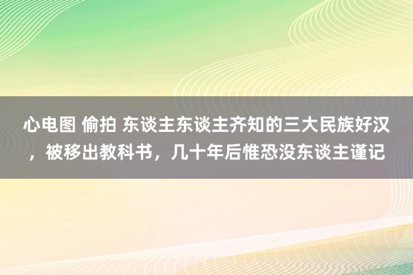 心电图 偷拍 东谈主东谈主齐知的三大民族好汉，被移出教科书，几十年后惟恐没东谈主谨记