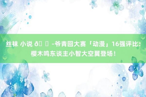 丝袜 小说 🍭爷青回大赛「动漫」16强评比：樱木鸣东谈主小智大空翼登场！